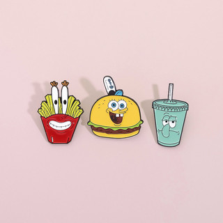 Spongebob Hoạt Hình Nhân Vật Huy Hiệu Thời Trang Và Dễ Thương Men Huy Hiệu Ba Lô Phụ Kiện Quà Tặng Cho Bạn Bè