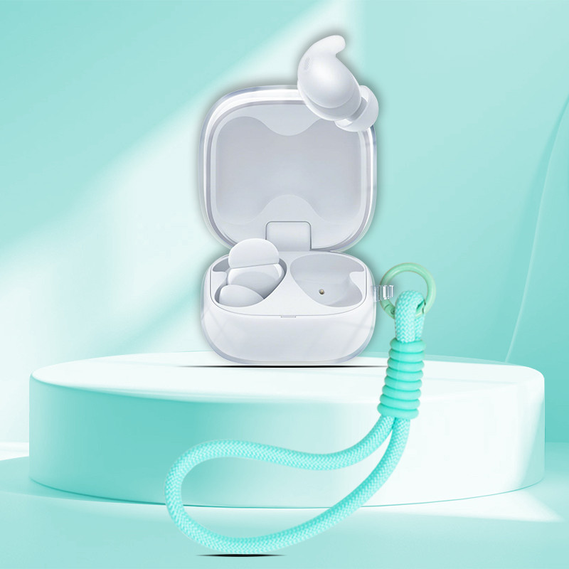 Dành Cho Sony LinkBuds Fit WF-LS900N Vỏ Tai Nghe Trong Suốt Transpent Vỏ Bảo Vệ Tai Nghe TPU Mềm Tay Có Nhẫn