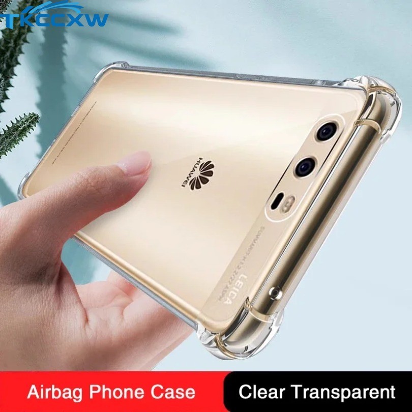 Ốp Điện Thoại Túi Khí Sang Trọng Cho Huawei P10 Plus Lite P10Plus P10Lite Funda Ốp Lưng Silicon Mềm Chống Sốc Trong Suốt Chính Hãng