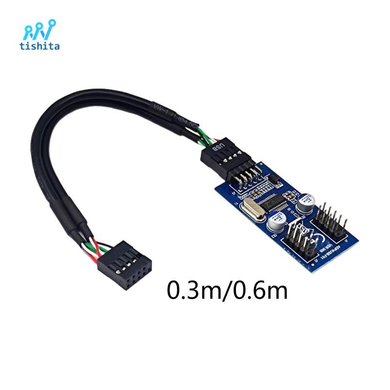 Tishita 9 Pin USB Mở Rộng Thẻ Cáp USB Đầu USB 2.0 Cổng Kết Nối Hub Bền ...