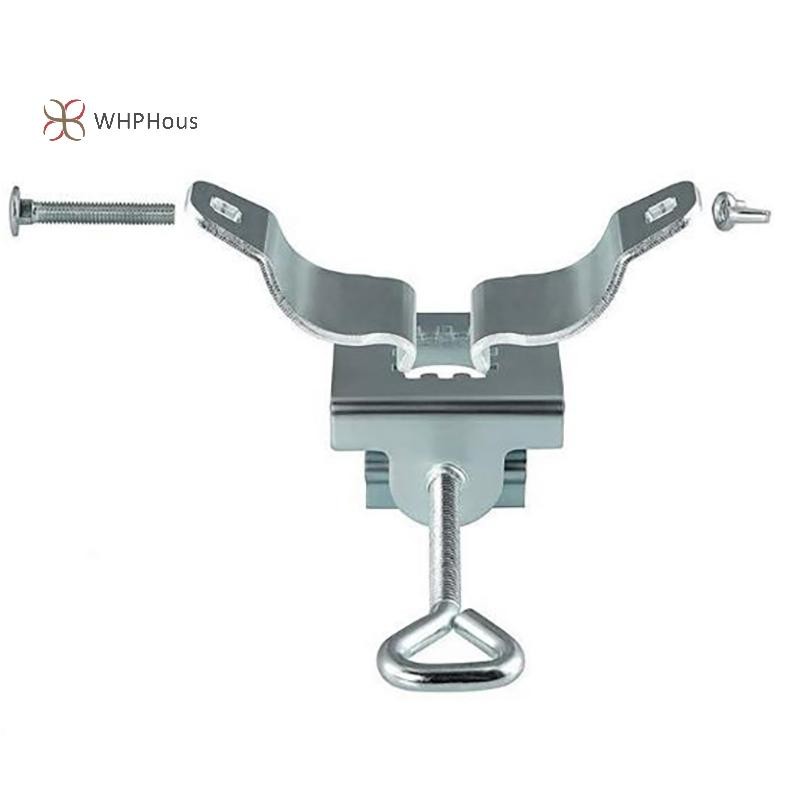 < WHPHous-t > 1Pc Giá đỡ ô dù sân bằng kim loại hạng nặng Giá đỡ ô dù ngoài trời có thể điều chỉnh Đế và kẹp ghế