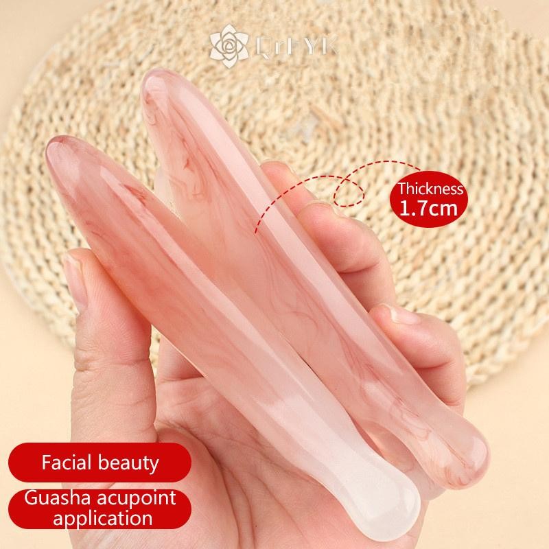 QrhYK Cơ Thể Kinh Tuyến Massage Lược Nhựa Năm Răng Rộng Lược Châm Cứu Lưu Thông Máu Chống Tĩnh Điện Mịn Tóc Mới