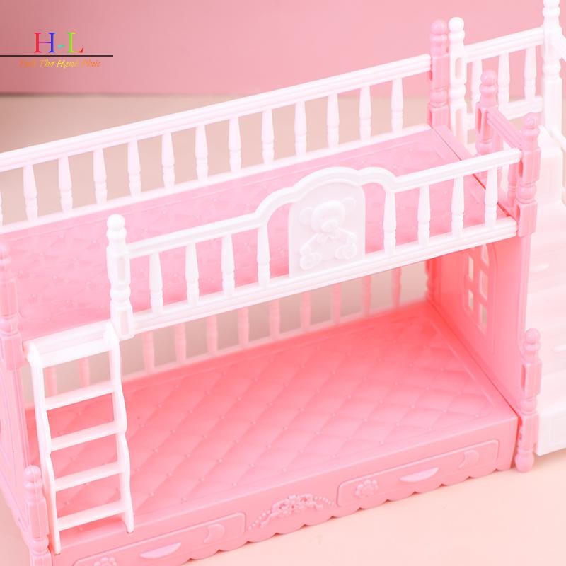 [XZNZMM] Búp Bê Phong Cách Nội Thất Châu Âu Giường Bunk Giường Đôi Bunk Bé Gái Sinh Nhật LMWU