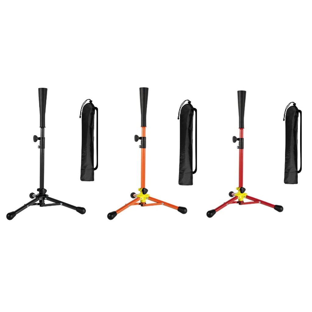 Áo thun bóng chày Batting Tee gấp có túi lưu trữ Giá đỡ có thể điều chỉnh Giá đỡ 15 inch đến 32 inch để tập thể dục trong nhà