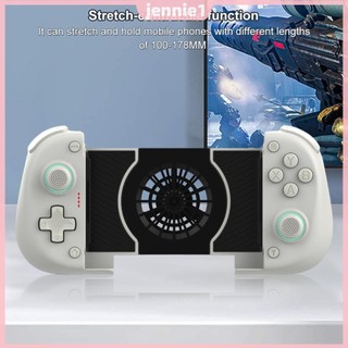 Bộ điều khiển chơi Game điện thoại di động tương thích Bluetooth không dây có quạt làm mát Bộ điều khiển trò chơi co giãn Tay cầm chơi Game có thể mở rộng cho Switch cho Android / PC [jennie1.vn]