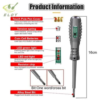 [ELOY] Bút thử điện , tuốc nơ vít dụng cụ điện cảm ứng thông minh, đa chức năng với chỉ báo Zero Máy dò trực tiếp Bút cảm biến điện áp từ / Bút cảm biến điện áp chéo Hộ a đình VN