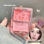 AFTEROF Makeup Rouge, Kem má hồng chống thấm nước, Kem dưỡng ẩm lâu trôi tự nhiên 2 màu Phấn má hồng có độ bóng cao Trang điểm mặt mỹ phẩm