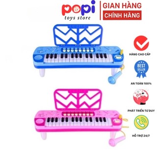 Đồ Chơi Đàn Piano Cho Bé – Có Đèn, Nhạc Và Micro Chuẩn Âm, Phát Triển Kỹ Năng Âm Nhạc Cho Trẻ Em