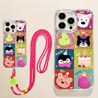 Vồng Lưới Dễ Thương Dây Xích Ốp điện thoại S25 Siêu Chống Sốc Cho Samsung s22 s22plus ultra Case Girly S23 S23Plus s23fe s24 s24plus s24ultra Ốp điện thoại