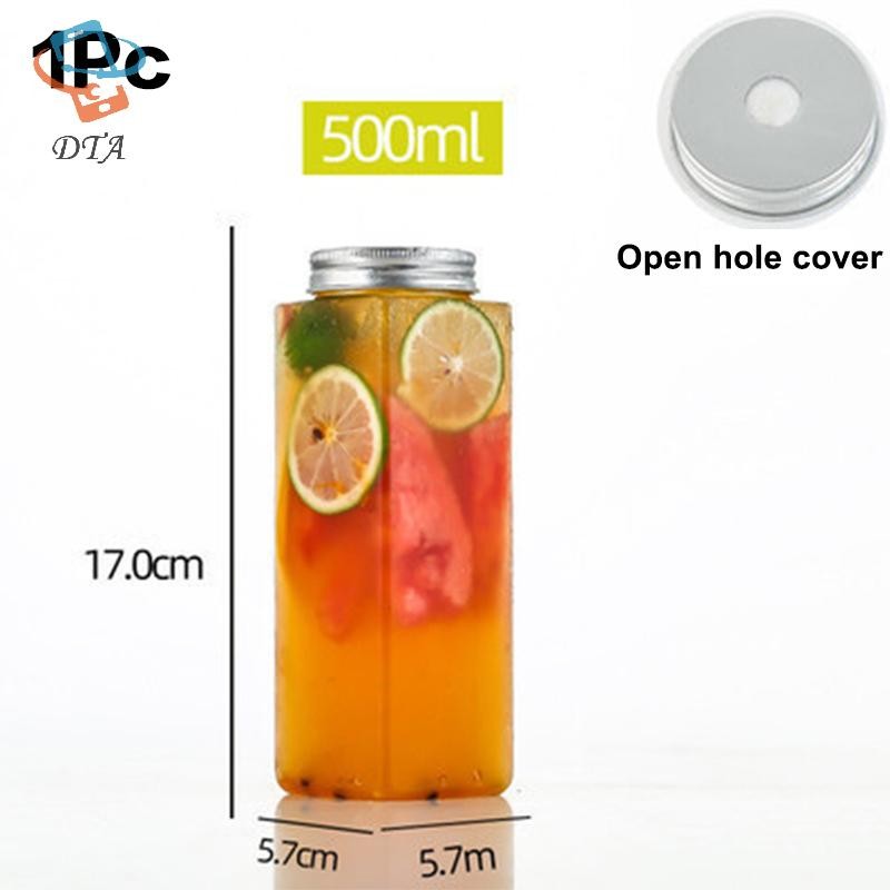[DTA] 500ml Nước ép trái cây cầm tay Chai trà pha lạnh Chai nước giải khát bằng nhựa trong suốt Chai trà sữa dùng một lần VN