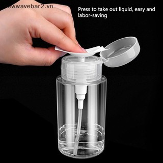 [Mới] 120 / 150 / 180ml Chai có thể đổ lại móng tay Máy ép rỗng Máy ép móng tay nghệ thuật Ba Lan Tẩy sạch Chai trang điểm Dụng cụ làm móng tay.