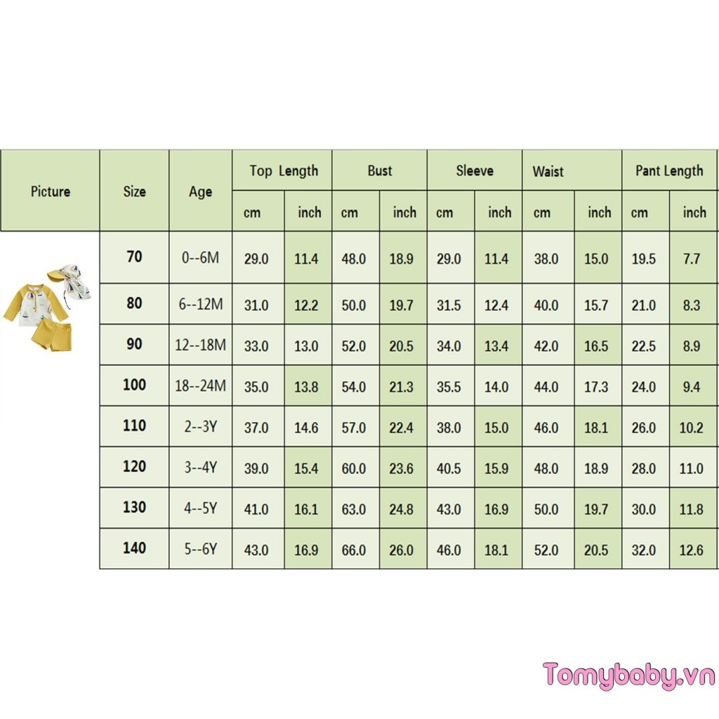 Bộ đồ bơi Baby Boys Rash Guard In thuyền buồm Áo dây kéo dài tay + Quần short chắc chắn + Mũ bơi 3 trang phục