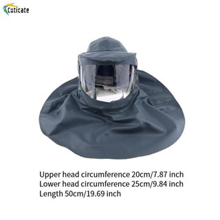 Khăn choàng bảo vệ Cuticate Hood Ống kính trong suốt Bảo vệ công việc Chống bụi gió Chống bảo vệ