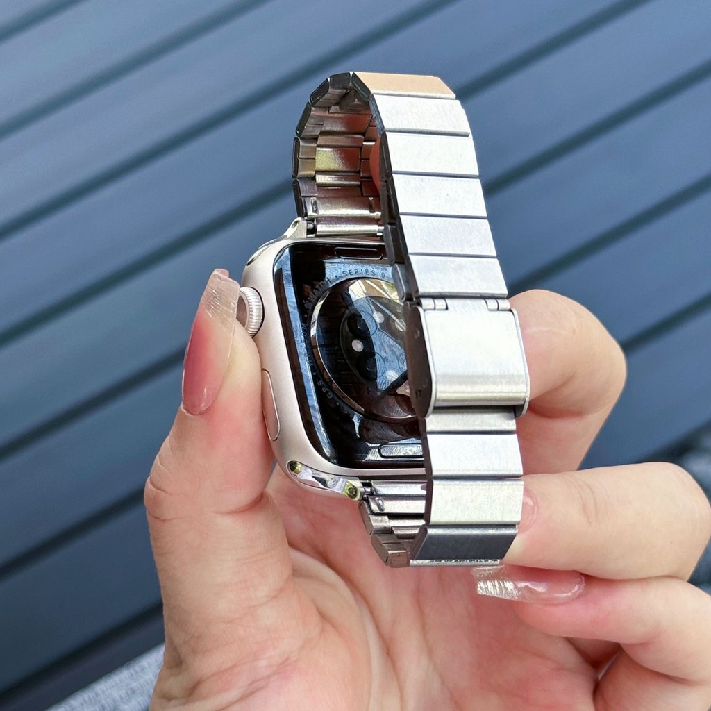 Dây đeo bằng thép không gỉ S11 S11 cho Apple Watch S11 band Ultra 2 49mm Series 10 46MM 42mm 44mm 45mm 41mm Vòng tay kim loại nữ cho IWatch 9 8 7 6 SE 5 4 3