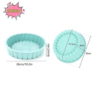 Pnpia Silicone Tròn Nướng Bánh Charlotte Bánh Nướng Chảo Xốp Flan Khuôn Bánh Ngắn Nướng Chảo Nhà Bếp Khuôn Silicon Boutique