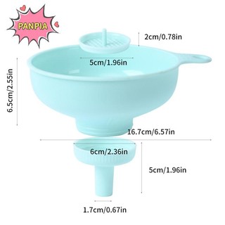 Pnpia 3 Trong 1 Nhựa Miệng Rộng Phễu Đóng Gói Mứt Salad Cho Lọ Đóng Hộp Lọc Nước Rượu Gia Vị Phụ Kiện Nhà Bếp Dụng Cụ Tiện Ích Boutique