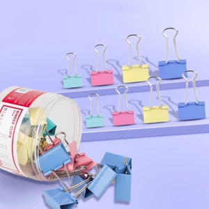 Set kẹp tài liệu giấy tờ văn phòng sắc màu kẹp bướm kẹp giấy size 15mm 19mm 25mm 32mm 41mm51mm văn phòng tiện lợi-FE123