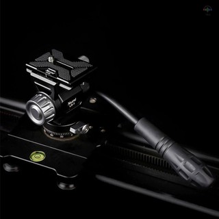 Hilivn) XILETU LS-1 Đầu chất lỏng Video nhỏ gọn Pan Tilt Tripod Head Toàn cảnh Ballhead Tripod Mount Hợp kim nhôm 6kg / 13.2lbs Tải trọng Vít 1 / 4 Inch có tay cầm có thể tháo rời & Qui