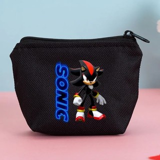 Ví Sonic Dây Kéo Đồng Xu Zero Ví Thẻ Ngân Hàng Túi Bảo Quản Thời Trang Trẻ Em Quà Tặng Sinh Nhật
