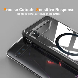 Ốp Điện Thoại Cho Asus ROG Điện Thoại 3 Strix 2 5 5s 6 7 8 9 Pro Ultimate Clear Chống Sốc Vỏ Điện Thoại Khung Mềm Vỏ Từ Tính