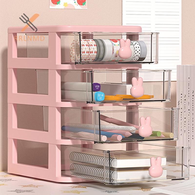 Tủ nhựa nhiều tầng RRLNMD Hộp đựng mỹ phẩm / văn phòng phẩm tiện lợi MỚI