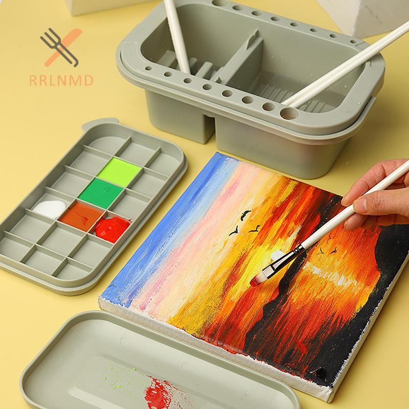 Rrlnmd 3 Trong 1 Cọ Sơn Bụi Máy Giặt al Paing Bàn Chải Giặt Xô Dụng Cụ Lưu Vực Khay Bảng Nắp MỚI