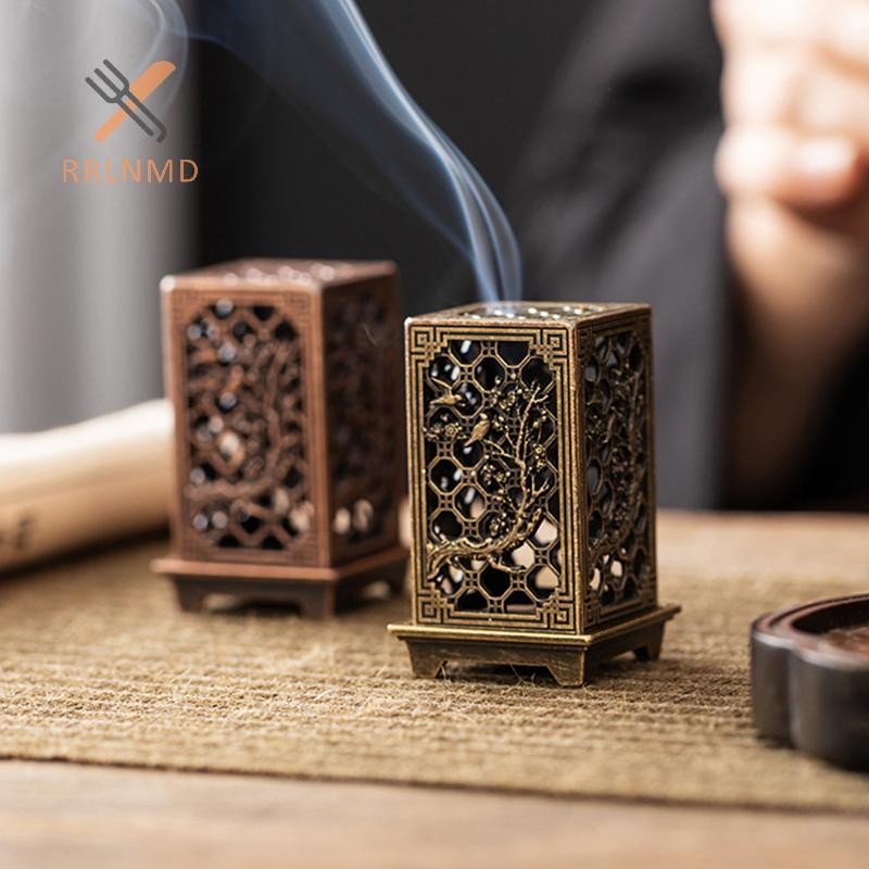 Rrlnmd Hợp Kim Lư Hương Giá Đỡ Vuông Dọc Lư Trong Nhà Trang Trí Nhà Trung Quốc Lư Hương MỚI