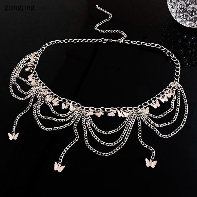 [gongjing] Dây Thắt Lưng Nữ Trang Sức Thời Trang Bụng Trang Trí Cơ Thể Kim Loại Nhiều Nữ Dây Thắt Lưng Trang Sức Thời Trang Bụng Trang Trí Cơ Thể Kim Loại Nhiều Lớp Pan