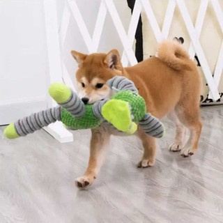 Indestructible Large Dog Sound Squeaky Toys Pet Soft Chew Molar Training Toy