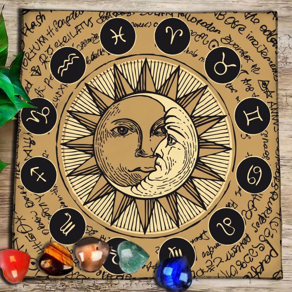 Rune Bói Toán Bàn Vuông Tarot Bàn Bao Bàn Trò Chơi Bàn Vải 50x50cm Khăn ...