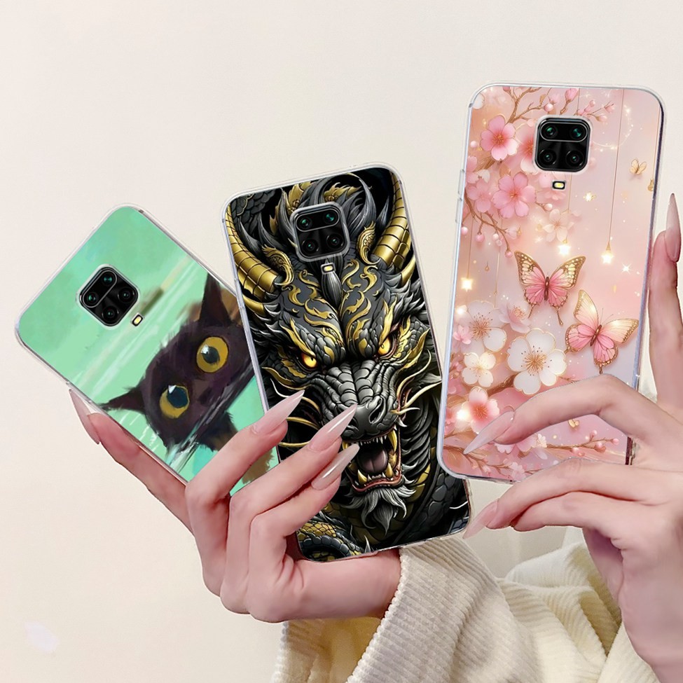 Dành Cho Redmi 10X 4G 5G Ốp Lưng Điện Thoại Thẩm Mỹ Cho Redmi 10X Pro 5G Ốp Lưng Thoáng Mát Bé Trai Bé Gái Thời Trang Bướm