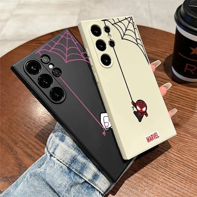 Ốp điện thoại cặp đôi Marvel Spiderman cho Redmi Note 13 12 12T 11 11T Pro Speed 12 Turbo Ốp lưng silicon lỏng