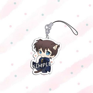 Móc dây treo điện thoại DETECTIVE CONAN ver TAI THÚ in hình Thám tử lừng danh chibi mica acrylic móc khóa anime sưu tầm