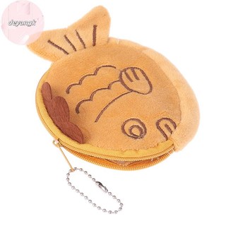 Deyangk 1 Dễ Thương Sang Trọng Snapper Búp Bê Cá Ví Đựng Tiền Xu Túi Dây Kéo Dễ Thương Cô Gái Ví Tiền Xu Cáp Tai Nghe Túi Chìa Khóa VN