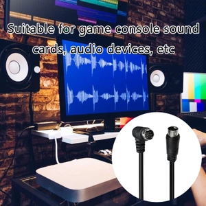 BTM Độ Bền S Dây Video Mini DIN 9Pin Cáp Âm Thanh Nam Đến Nam Cho Máy Chơi Game Cáp Video DVR PVR Kết Nối Cabel