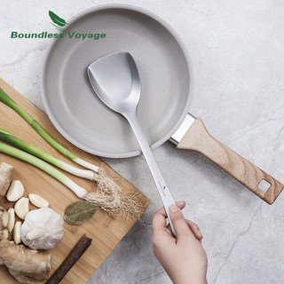 Boundless Voyage Titan Thìa Thực Phẩm Turner Nhẹ Dụng Cụ Nấu Ăn Cho Gia Đình Dã Ngoại Nhà Bếp Ngoài Trời