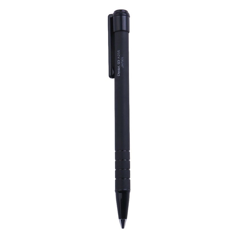 [ CHÍNH HÃNG] Chì bấm, chì kim, chì kỹ thuật thân đen nhám Pentel A255 chính hãng nét 0.5mm: 1 cây.