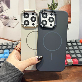 Thân thiện với da cảm giác phù hợp với vỏ điện thoại mờ từ tính tương thích cho iPhone 16 Pro MAX 15 14 13 12 11 Pro MAX 12mini 13mini 14 / 15 / 16plus XR X XS MAX chống sốc chống rơi lưng cứng