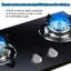 YRBWD 2 Công Tắc Xoay, Tay Cầm Bếp Gas Tròn 6 / 8 Mm, Phụ Kiện Bếp Gas Bền Hợp Kim Kẽm Công Tắc Đa Năng Núm Thay Thế Bếp Lò Nướng