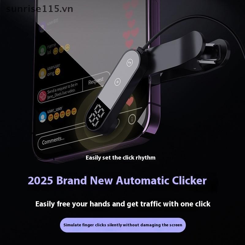 SSVN Auto Clicker Screen Mô phỏng ngón tay cho ứng dụng điện thoại thông minh Video Phát trực tiếp Màn hình cảm ứng Tripod Tapper.