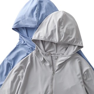 DICHUANGZHE Áo khoác dài tay có mũ trùm đầu bằng lụa băng nhẹ chống nắng Baggy Coat