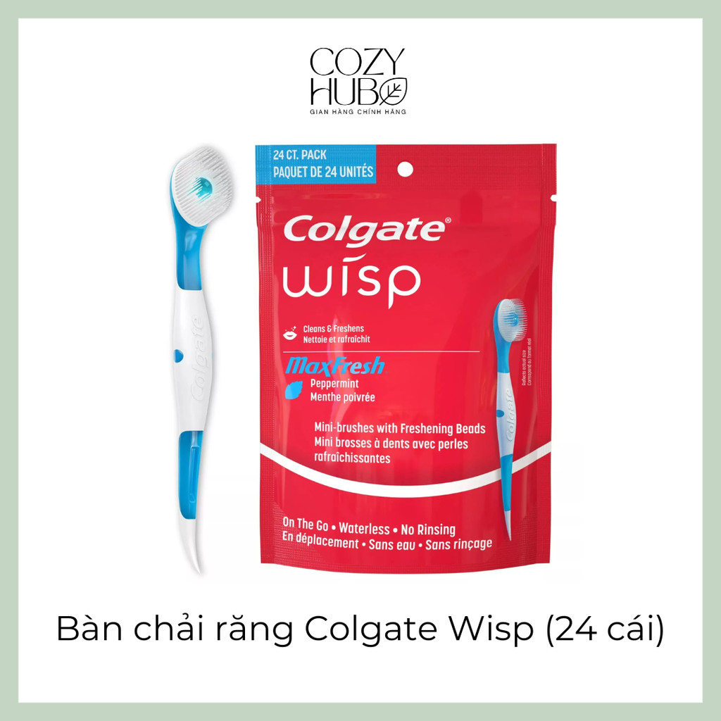 Bàn chải răng Colgate Wisp Max Fresh (24 cái) | Shopee Việt Nam