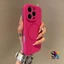 Ốp điện thoại chống sốc từ tính Dragon Fruit Pink silicone sang trọng cho iPhone 16 / 15 / 14 / 13 / 12 Pro Max 14 / 15 / 16 Plus Vỏ bảo vệ được xây dựng trong vỏ silicon bằng vải nhung
