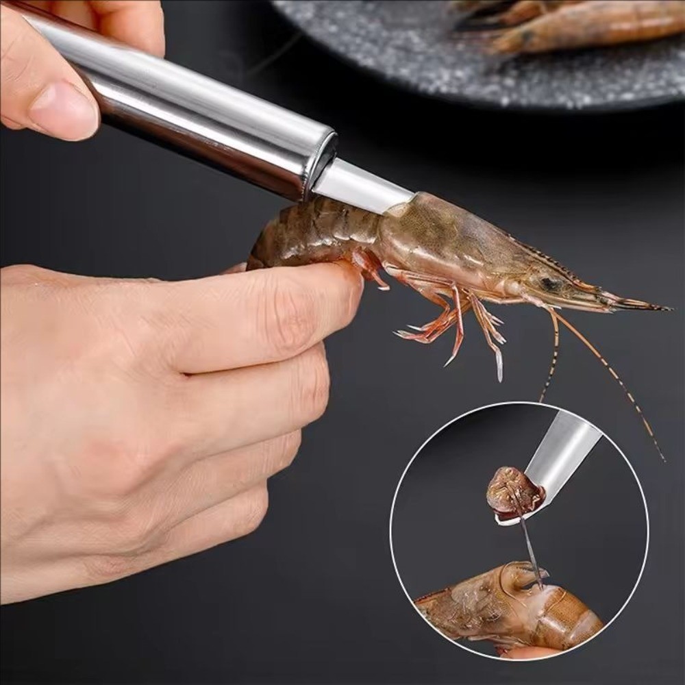 [Trang chủ] Dụng cụ loại bỏ Corer trái cây chuyên nghiệp - Dụng cụ 15cm bằng thép không gỉ hạng nặng có vòi hút, lý tưởng cho xoài / bơ / trái cây đá sử dụng trong nhà bếp