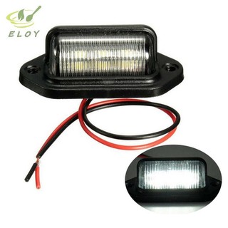 [ELOY] 1Pc Chống Nước 6 LED 12V Biển Số Đèn Ô Tô Thuyền Xe Tải Trailer Bước Đèn VN