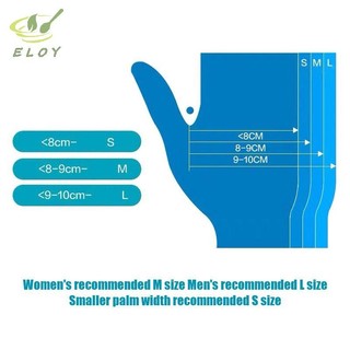 [ELOY] 50 Cái / hộp Găng Tay Cao Su Miễn Phí TPE Găng Tay Dùng Một Lần Axit Chống Trơn Trượt Trong Suốt An Toàn Làm Việc Cấp Thực Phẩm Găng Tay Vệ Sinh Gia Đình VN
