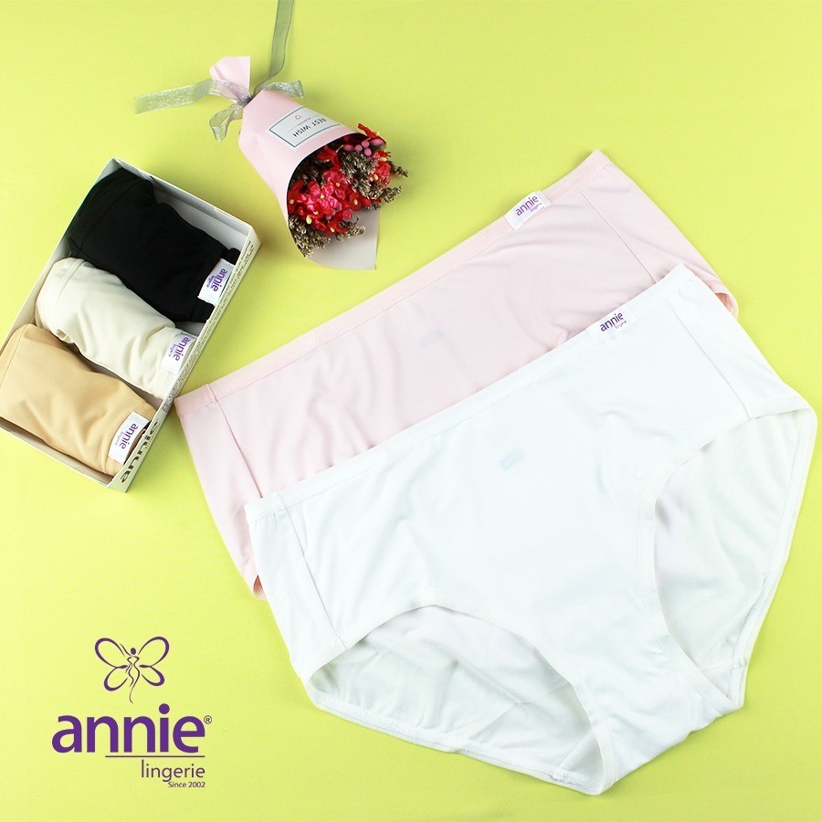 Combo 3 quần lót nữ trơn thun lạnh, lưng cao annie 4535 ôm sát cơ thể, trẻ trung, mềm mịn