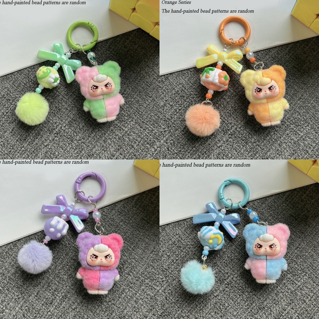 Mặt dây chuyền thời trang Màu sắc phù hợp với Babyba Móc khóa Búp bê đổ xô sáng tạo Búp bê DIY Handmade đầy màu sắc