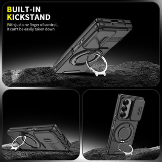 Ốp lưng có thể xoay từ tính Samsung Galxy Z Flip 6 Z Fold 6 Vỏ giữ vòng giáp nặng