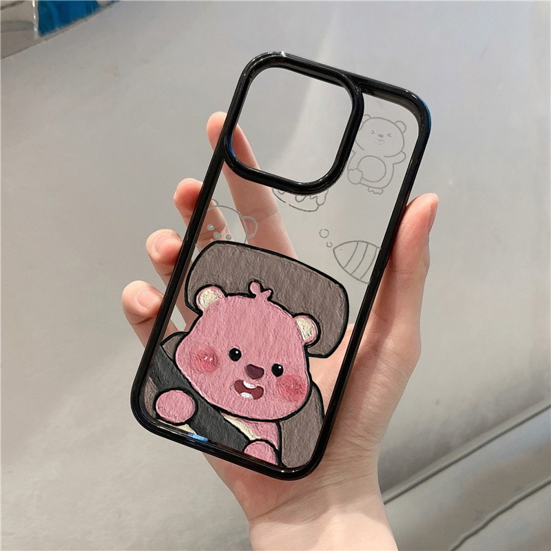 Ốp Lưng Cho iPhone 11 16 14 15 12 13 Pro Max 16e 8 7 Plus XR X XS Max SE2020 2022 Kapibala Ride The Loopy Clear Silicone Chống Sốc Cover